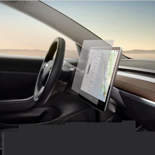Car Navigation Touch Screen Tempered Glass Protector Center Control Touchscreen Protect Film for Tesla Model 3 S X Accessories