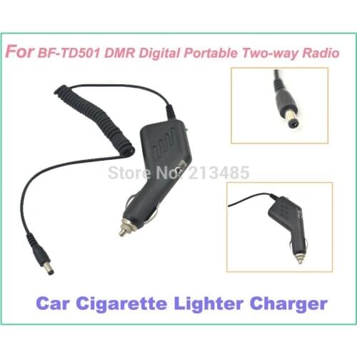 Car charger/Car CIGARETTE Lighter Charger for BFDX BF-TD501 Professional DMR Digital Portable Two-way Radio