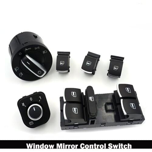 Car Accessories Window Mirror Control Switch Button For Volkswagen Vw Jetta Mk5 Golf 5 6 Tiguan Passat B6 Cc Golf Plus Rabbit Se