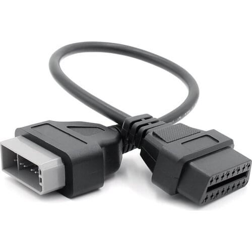 For Nissan 14 Pin OBD to OBD2 16Pin OBD Connector Adapter For Nissan 14 Pin OBD OBD2 Car Diagnostic Tool OBD Extension Cable