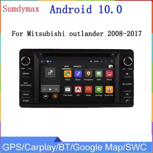 8core android 10 car multimedia player for MITSUBISHI OUTLANDER LANCER ASX 2013-2018 car radio stereo gps navi headunit
