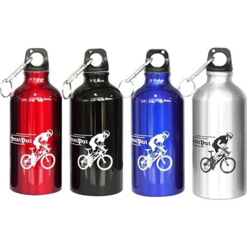 500ml Alloy Water Bottle Outdoor Sports Cycling Portable Aluminium Alloy Bicycle Drink Water Bottle hydro flask botella de agua