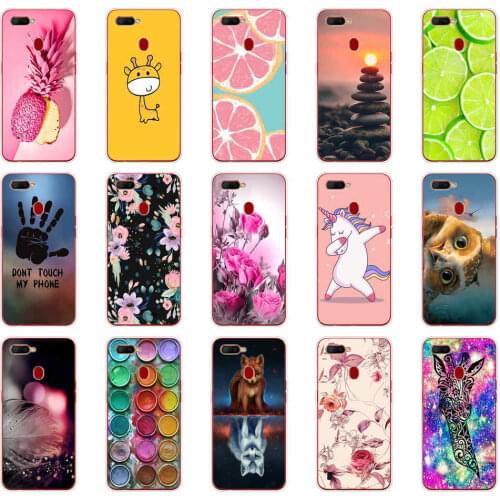 For OPPO A5S Case 6.2"inch Protective Soft Silicon TPU Back Phone Cover For Oppo A 5S OppoA5s CPH1909 Case Bumper Bag Shell