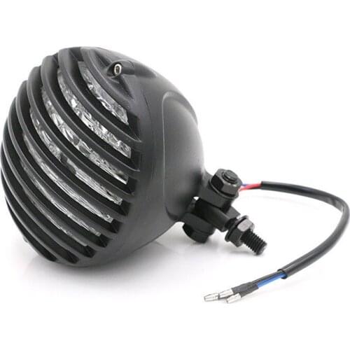 Black Grill Retro Headlight Lamp For Dyna Touring Shadow Chopper Bobber Cruiser