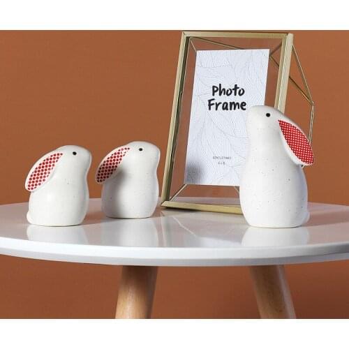 Nordic Decor Teen Home Decoration Modern Rabbit Ornaments Aesthetic Home Decor Kawaii Room Decor Girl Room Decoration For Home