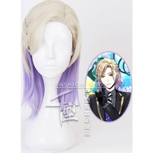 Game Twisted Wonderland Cosplay Vil Schoenheit Wigs Snow White Queen Light Purple Braids Heat-resistant Fiber Hair Wig