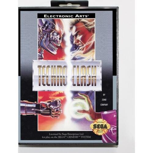 TechnoClash with Retail Box 16bit MD Game Card For Sega Mega Drive/ Genesis