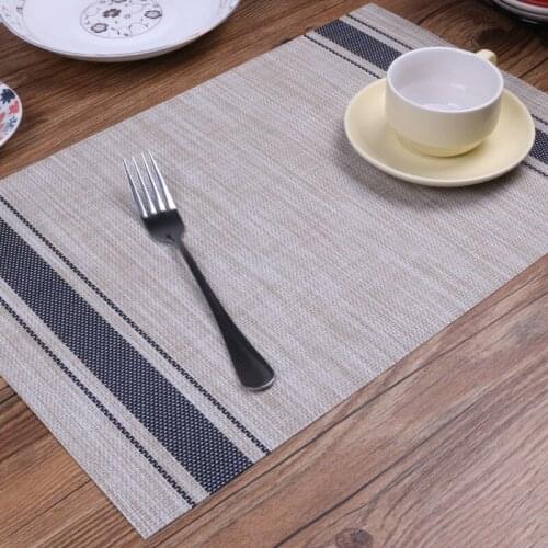 Western Food Mat Japanese Imitation Cotton and Linen Table Cushion Antiskid Dustproof PVC Banner of Eat Mat Desk