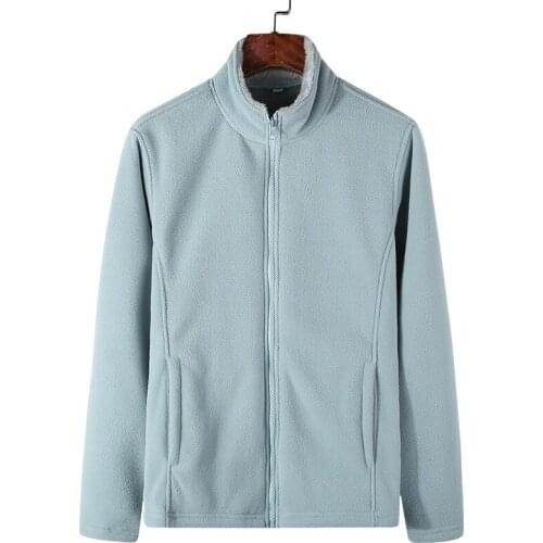 WWKK 2021 Jacket Men Women solid color autumn winter couple fleece Outdoor loose plus thick zipper Casual sweatshirt tops