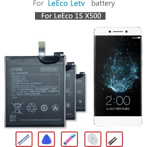 LT55C 3000mAh Battery with Repair Tools For Letv Le 1S X500 X501 Phone