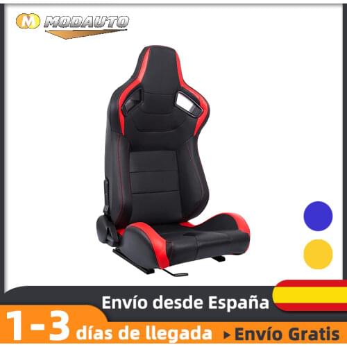 MODAUTO sports car seat, adjustable Semibaquet, leather, with rails included, driver and passenger, Universall, N770