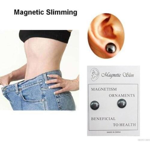 1/2 pair Lose Weight Magnetic Health Jewelry Magnetic Slimming Earrings Slimming Patch Magnets Of Lazy Paste Slim Patch