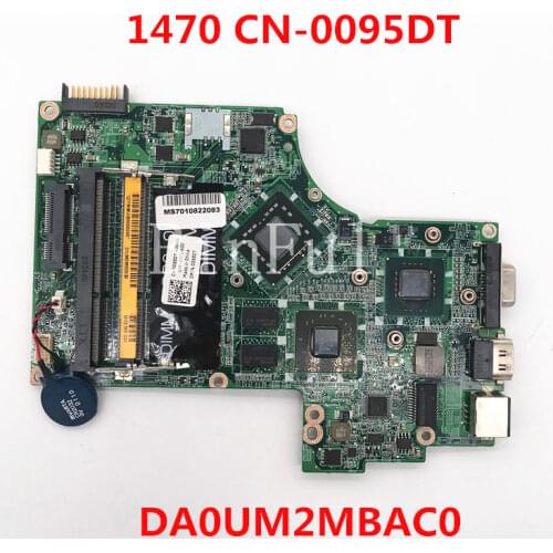 High quality For Inspiron 1470 Laptop motherboard CN-0095DT 0095DT 095DT DA0U2MBAC0 100% full Tested