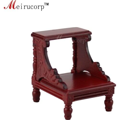 Dollhouse 1/12 scale miniature furniture Handcarved foot ladder stool