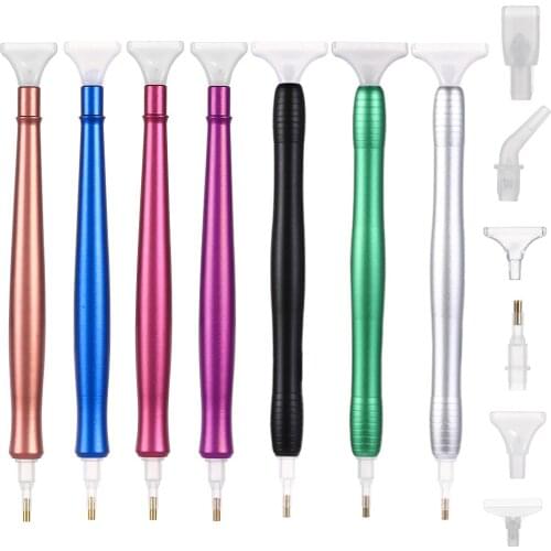1Set New 5D Diamond Painting Pen DIY Point Drill Pens Magic Sticky Mats Crafts Kits Cross Stitch Embroidery Sewing Accessories