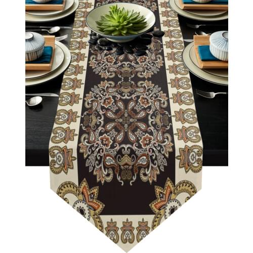Boho Retro Table Runner Modern Table Flag Home Party Country Wedding Decoration Tablecloth Table Runners