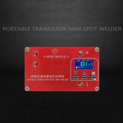Portable Transistor DIY Mini Spot Welding Machine 18650 Lithium Battery LCD Display Screen Spot Welder