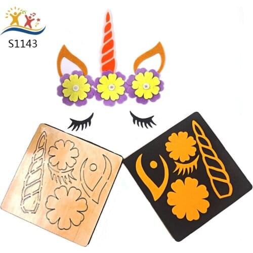 Lovely Unicorn DIY wooden die cutting tool die /S1143/Scrapbook mold