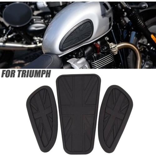 Twin 1200 Motorcycle Side Fuel Knee Tank Pad Rubber Stickers FOR Street Twin/Scrambler/Cup 900 2020 2019 2018 2017 2016