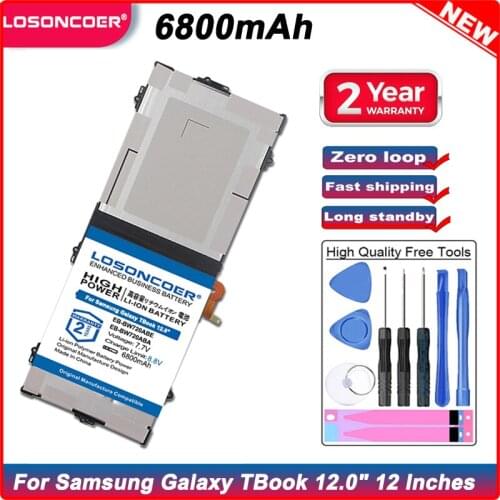 EB-BW720ABE EB-BW720ABA 6800mAh Battery for Samsung GALAXY TabPro S SM-W708 SM-W700N Tab Pro S / Book 12.0" 12 Inches Batteries