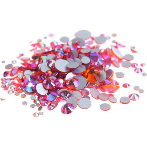 Super Glitter Hyacinth AB Flatback Non HotFix Crystal Rhinestones For Nail Art Glue one Strass Shoes And Dancing Decoration