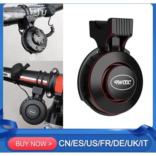 Bicycle Electric Bell USB Charging Bike Electronic Horn Waterproof Outdoor Cycling Accessories MTB Bicycle Bell Riding Equipment