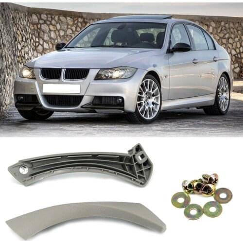 Top!-Car Grey Inner Door Handle Panel Pull Handle Replacement for -BMW 3 Series E90 51417230851 51419150337