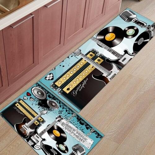 Vinyl record microphone rug kitchen mat kitchen floor carpet rug long home door mat Bathroom mat hallway carpet Balcony Carpet