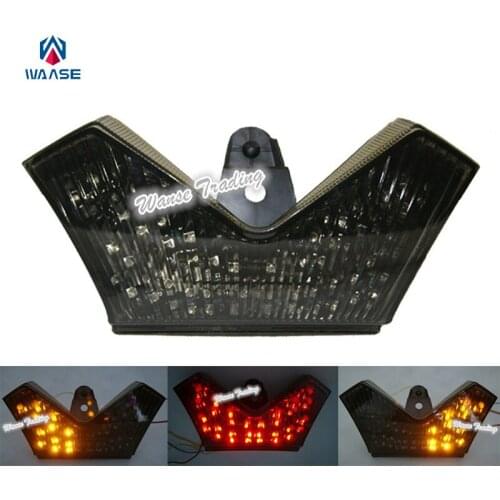 Waase Tail Brake Turn Signal Integrated Led Light Smoke For 2006-2015 09 10 2011 2012 2013 2014 KAWASAKI Ninja ZX14 ZX14R ZX-14R