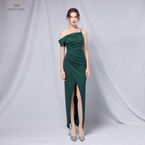 Prom Dress Boat Neck Ankle-Length Prom Dresses Pleat Dresses Woman Party Night Mermaid Cocktail Dresses