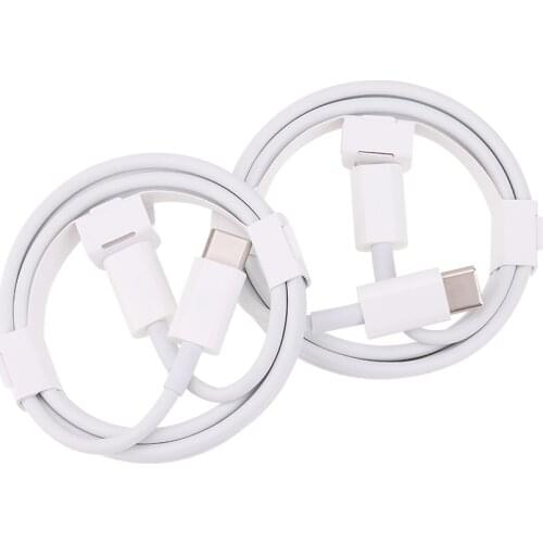 1M PD Type C to 8Pin Fast Charging Cable 15W for iPhone X 7 11 Macbook 60W Type-C to USB-C Charge Wire For Huawei Samsung 300pcs