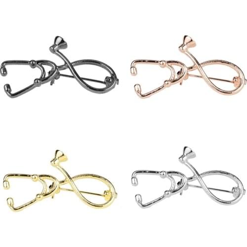 1PC Stethoscope Brooch Fashion Jewelry Physicians Medical Nurse Doctor Student Graduation Gift Alloy The brooch