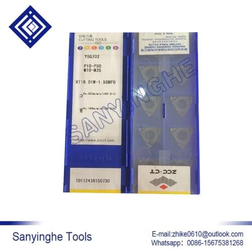 Free shipping high quality 10pcs/lots YBG202 RT16.01W-1.5GMPB cnc carbide threading inserts, turning inserts