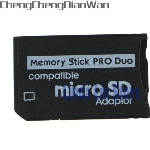 ChengChengDianWan 120pcs New Micro SD SDHC TF to Memory Stick MS Pro Duo Reader for PSP 1000 2000 3000 Adapter Converter
