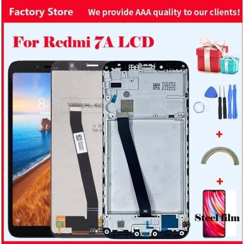 5.45" AAA Quality IPS LCD+Frame For Xiaomi Redmi 7A LCD Display Screen Replacement For Redmi 7A LCD Assembly 1440*720 Resolution