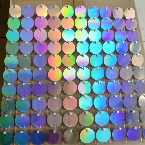 50pcs 30cm*30cm Transparent Colorless Background Board with PET Sequins For Wedding Backdrops Plate 3D Sequin Wall Panels