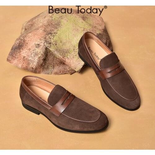 BeauToday Penny Loafers For Men