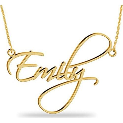 Customized Name Choker Necklaces Stainless Steel Nameplate Necklaces Personalized for Women Bijoux Femme