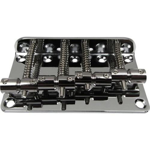 FLEOR Vintage 4 String Bass Bridge Electric Bass Bridge Chrome