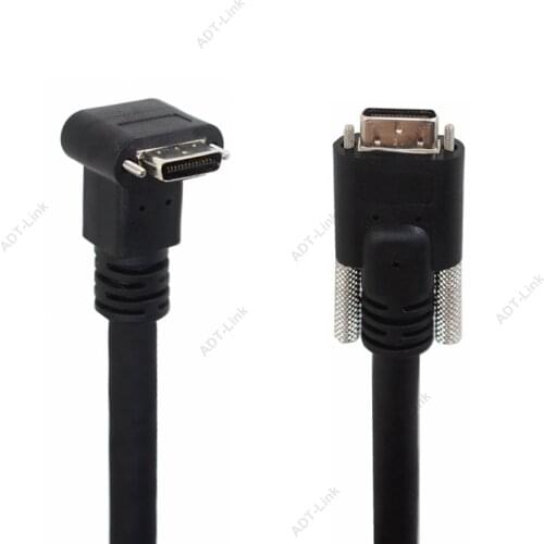 CameraLink SDR to SDR cable 90 Degree Right Angle Cables Camera Link Mini 26Pin SDR Industrial Camera Angled