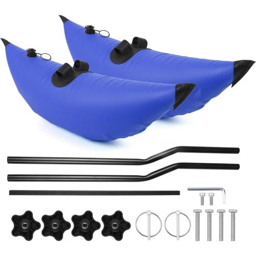 Kayak PVC Inflatable Outrigger Float with Sidekick Arms Rod Kayak Boat Fishing Standing Float Stabilizer System Kit Water Sports