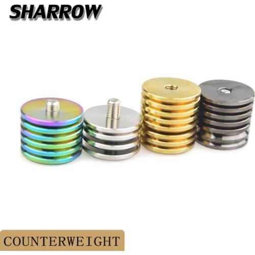 1set Archery Separate Weight Compound Bow Spare Weight Stabilizer Balance Rod Weight Damper Shock Kit Archery end weights