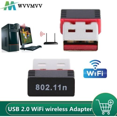 Mini Network card USB 2.0 WiFi Wireless Adapter Network LAN Card 150Mbps 802.11 ngb RTL8188EU Adaptor for PC Desktop