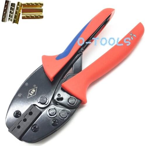 Multifunctional ratchet crimping tool for attach metal sheath aglets to the end of laces special made aglet crimper plier tools
