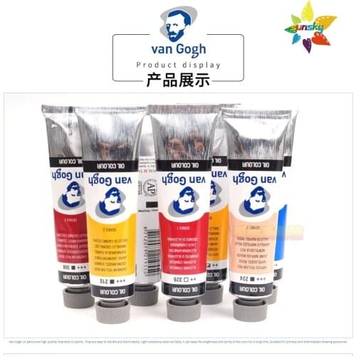 Original Van Gogh Superior quality Artists Oil color pigment Delicate transparent single tubular 40 ml 66 colors Self selected