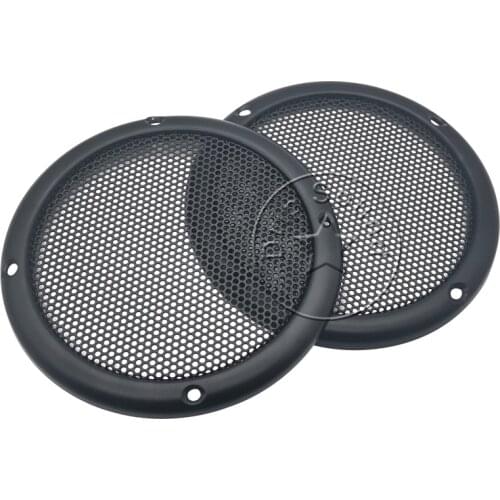 For 3.5" inch Car Audio Speaker Conversion Net Cover Decorative Circle Metal Mesh Grille Protection Full Metal