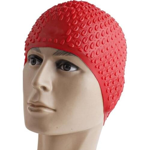 Swimming Cap Unisex Long Hair Waterproof Silicone Large Ergonomic Swimming Hat Adults Men Women Swimming Diving Cap