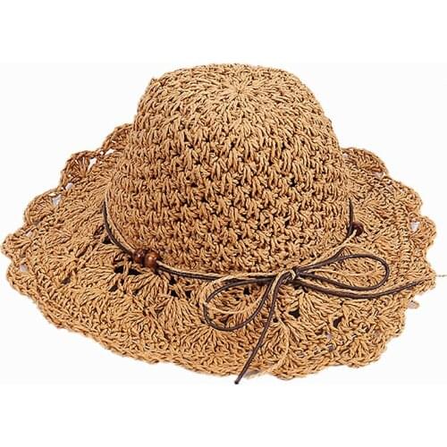 2019 New Summer Straw Hats for Kids Baby Sun Hat with Flowers Summer Hat Adult Straw Hats