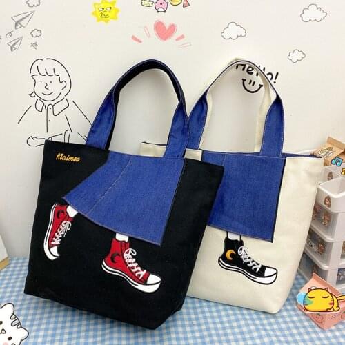 Special Canvas Bag Women Girls Shoes Printed Shoulder Bag For Women Bolsa Feminina Torebki Damskie Sac Main Femme Tote Bag Sac