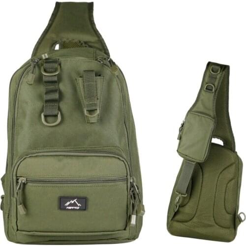 HETTO Fly Fishing Sling Bag Crossbody Bag for Men Nylon 1000D Light Water-Resistant Lure Fishing Bag Shoulder bag